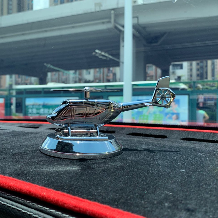 Solar Aircraft Decoration Car Perfume Helicopter Aromatherapy Seat Creative Decoration Car Decoration for Men