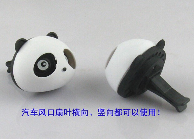 Panda car perfume car air outlet Decor clip perfume