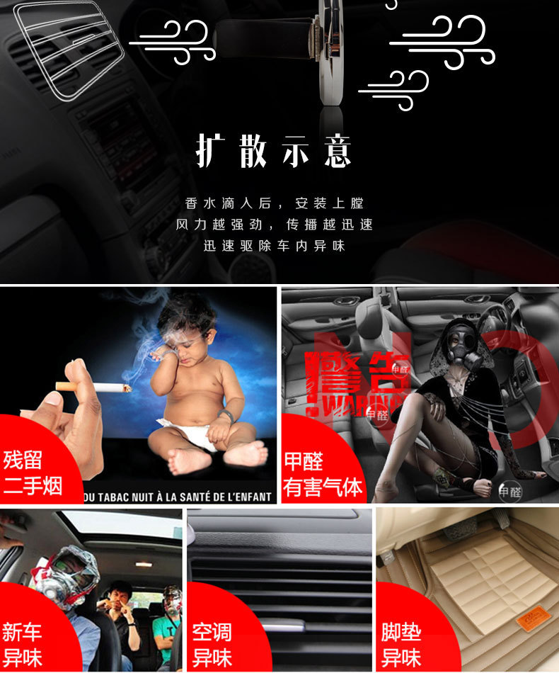 Car Perfume Creative New Aromatherapy Car Air Conditioner Air Outlet Perfume Clip Car Accessories