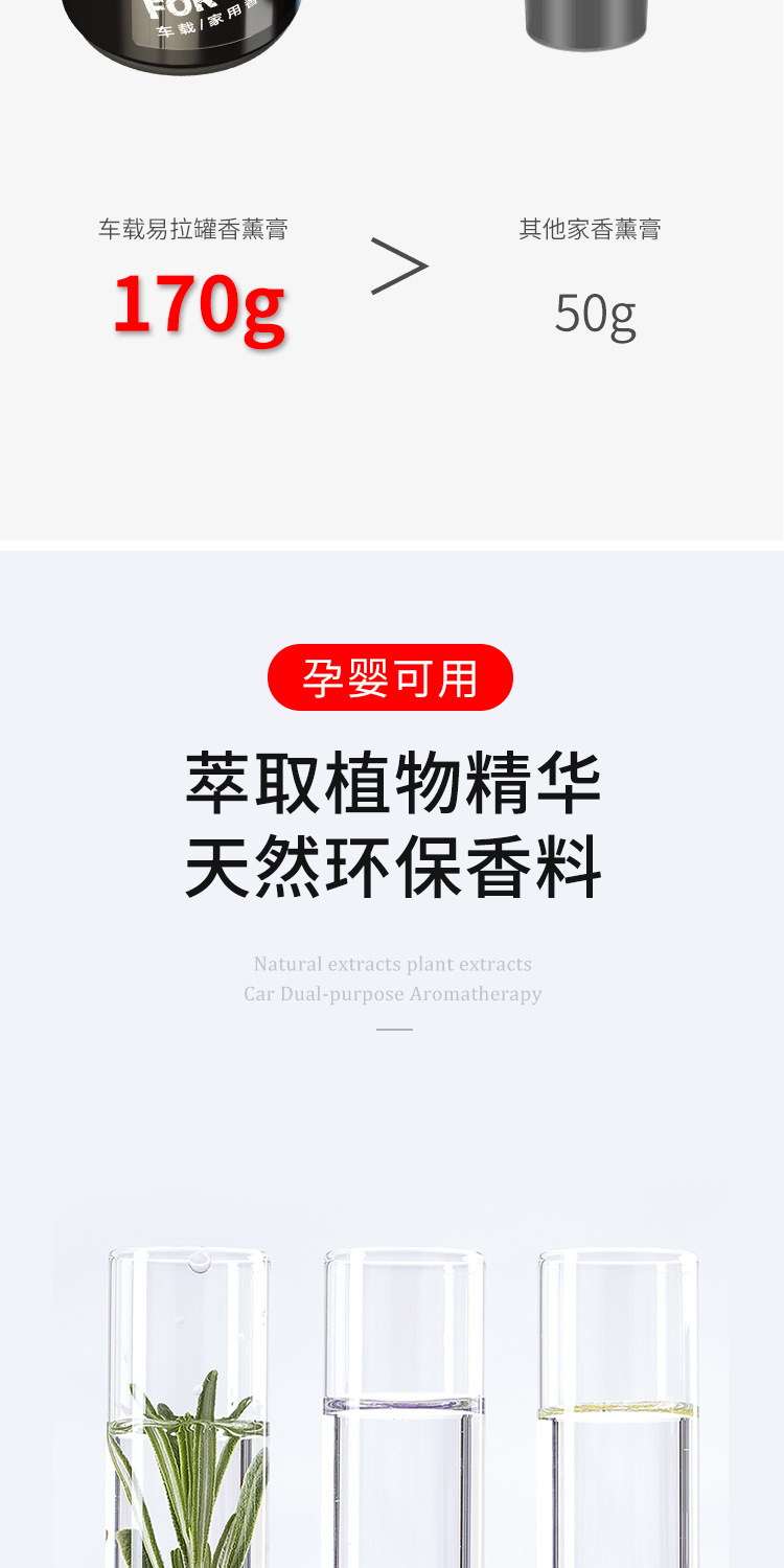 New Cans Car Perfume Car Aromatherapy Lasting Car Interior Solid Balm Decoration New Product Best-Selling Supplies