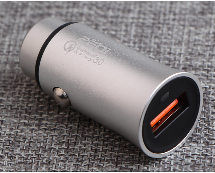 Zec qc 3.0 car charger qualcomm qc3 0 quick car charger single-port metal car mobile phone charger Zec qc 3.0 car charger qualcomm qc3 0 quick car charger single-port metal car mobile phone charger
