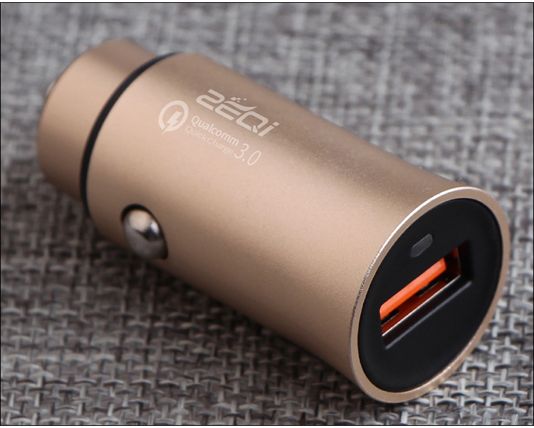 Zec qc 3.0 car charger qualcomm qc3 0 quick car charger single-port metal car mobile phone charger Zec qc 3.0 car charger qualcomm qc3 0 quick car charger single-port metal car mobile phone charger