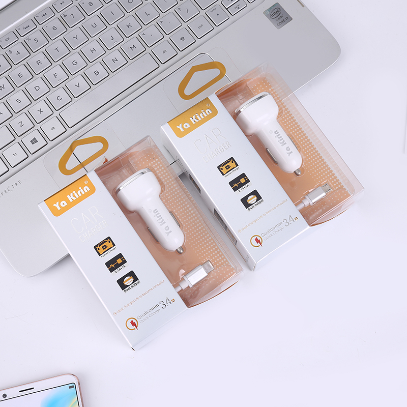 Ya kirin&#039;s original car charger usb android mobile phone is used as a car.