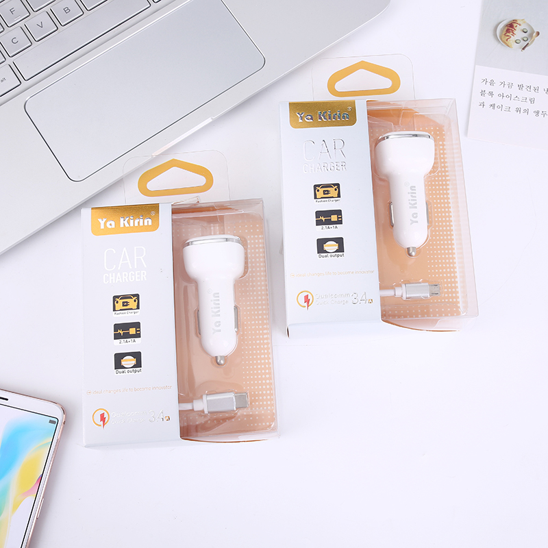 Ya kirin&#039;s original car charger usb android mobile phone is used as a car.