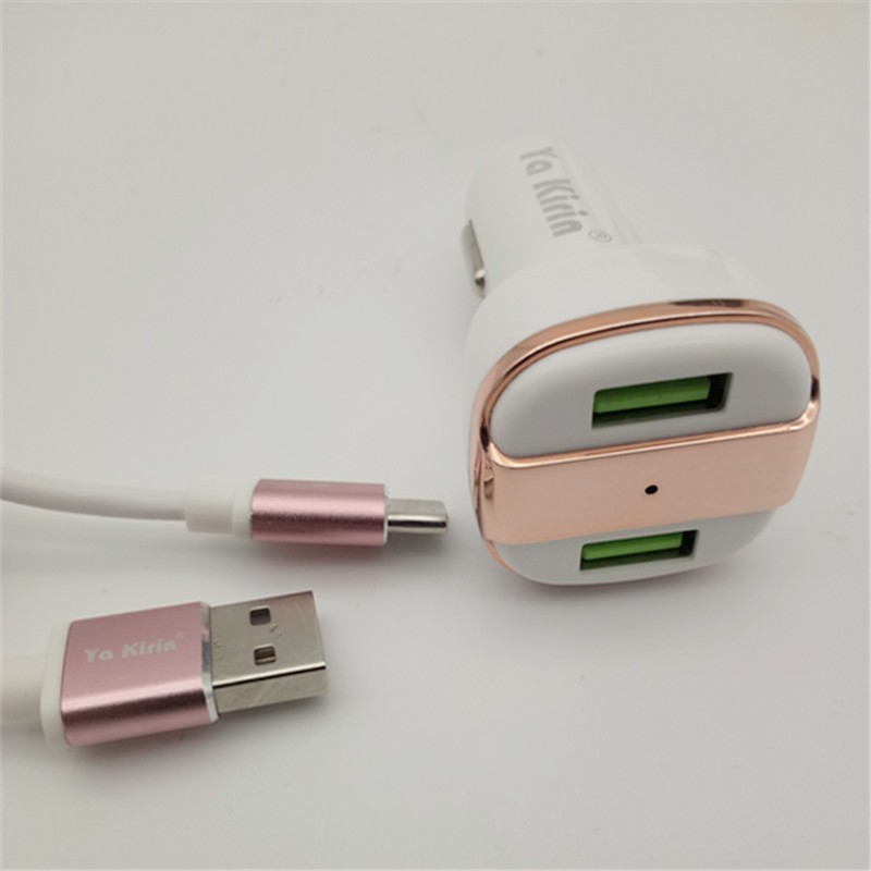 Ya kirin&#039;s original car charger usb android mobile phone is used as a car.