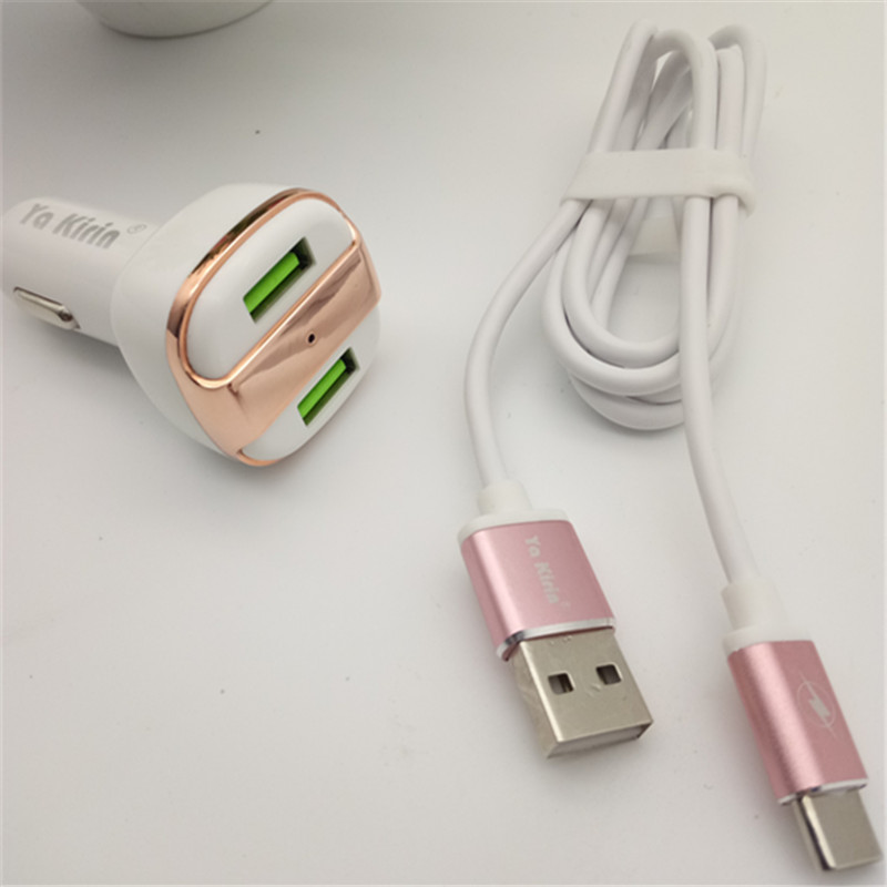 Ya kirin&#039;s original car charger usb android mobile phone is used as a car.