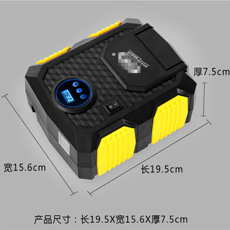 Vehicle Air Pump Car with Light Tire Inflator Car 12V Portable Emergency Digital Display Pointer 3609