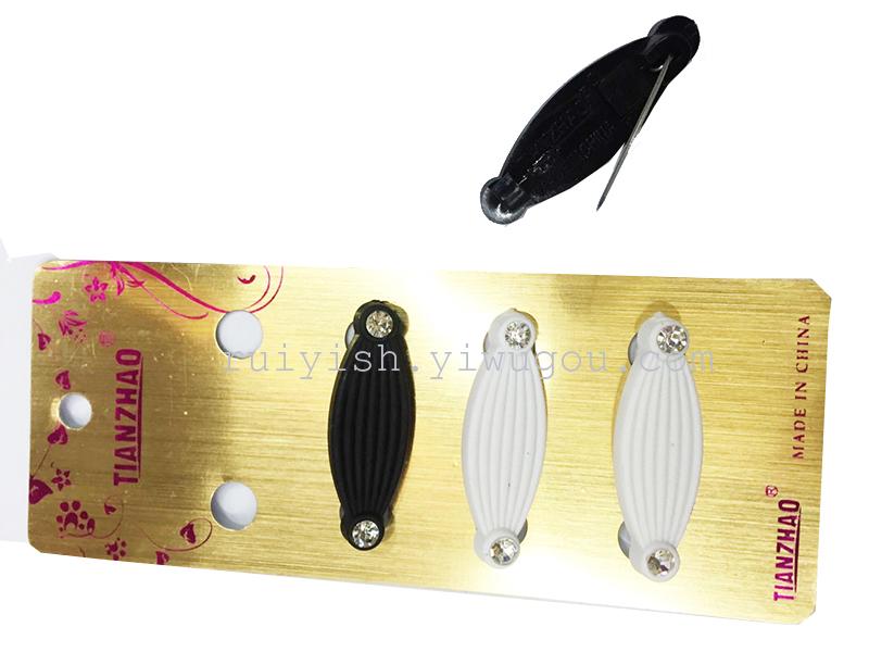 Popular Plastic Leaf-Shaped Scarf Buckle Safety Pin Plastic Brooch Variety of Muslim Kerchief Pin Scarf Buckle