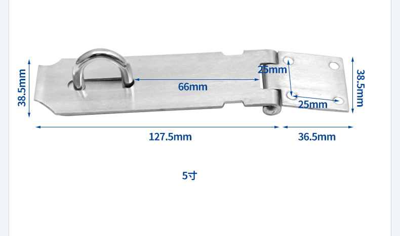 Wholesale Stainless Steel Lock Wooden Door Buckle Drawer Lock Brand Lock Row Hardware Accessories Door and Window Hardware Safety Bolt Door Latch