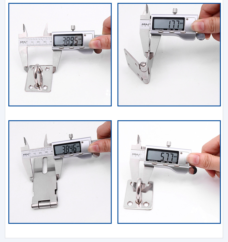 Wholesale Stainless Steel Lock Wooden Door Buckle Drawer Lock Brand Lock Row Hardware Accessories Door and Window Hardware Safety Bolt Door Latch