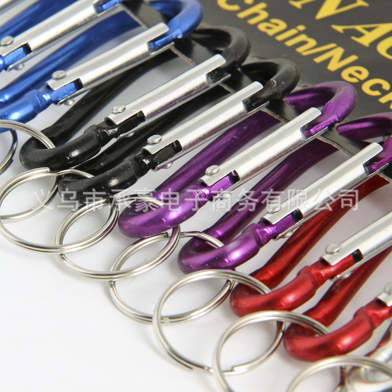 Factory Supply No. 8 Pear-Shaped Aluminum Alloy Climbing Button Carabiner Outdoor Safety Hanger Bluetooth Speaker Hanging Buckle Now