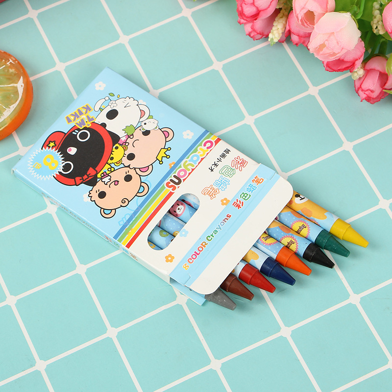 New quality brush set 8 color children&#039;s drawing crayon learning stationery supplies kindergarten gifts wholesale