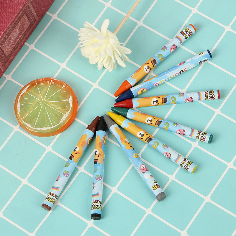 New quality brush set 8 color children&#039;s drawing crayon learning stationery supplies kindergarten gifts wholesale