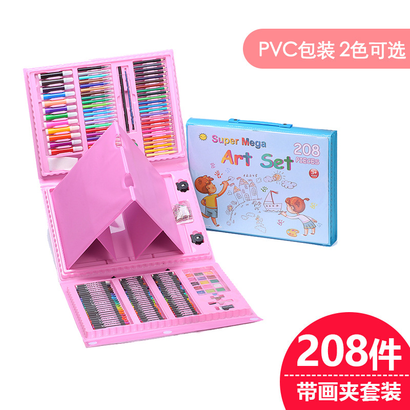 Factory Direct Sales Hot Russian 208 Easel Painting Kit Brush Student Gift Prizes Stationery Wholesale