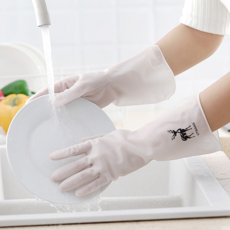 Transparent White Translucent Dishwashing Gloves Women's Waterproof Latex Kitchen Durable Cleaning Household Laundry Brush Bowl Rubber Rubber Rubber Rubber Transparent White Translucent Dishwashing Gloves Women's Waterproof Latex Kitchen Durable Cleaning Household Laundry Brush Bowl Rubber Rubber Rubber Rubber