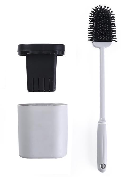 Factory in Stock Silicone Toilet Brush Non-Dead Wall-Mounted Toilet Brush New Creative Toilet Brush