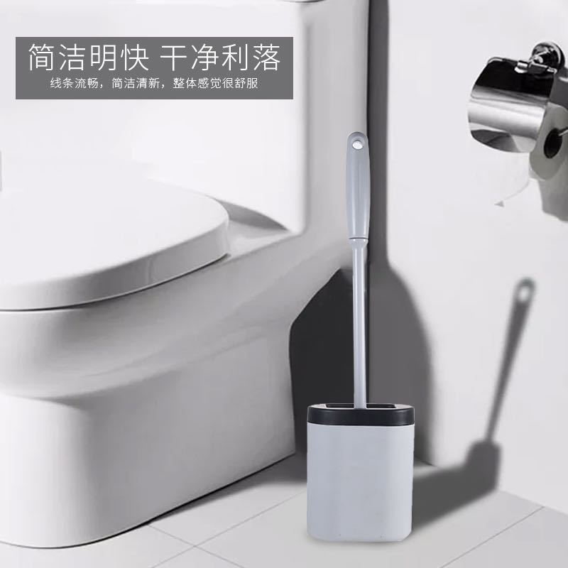 Factory in Stock Silicone Toilet Brush Non-Dead Wall-Mounted Toilet Brush New Creative Toilet Brush