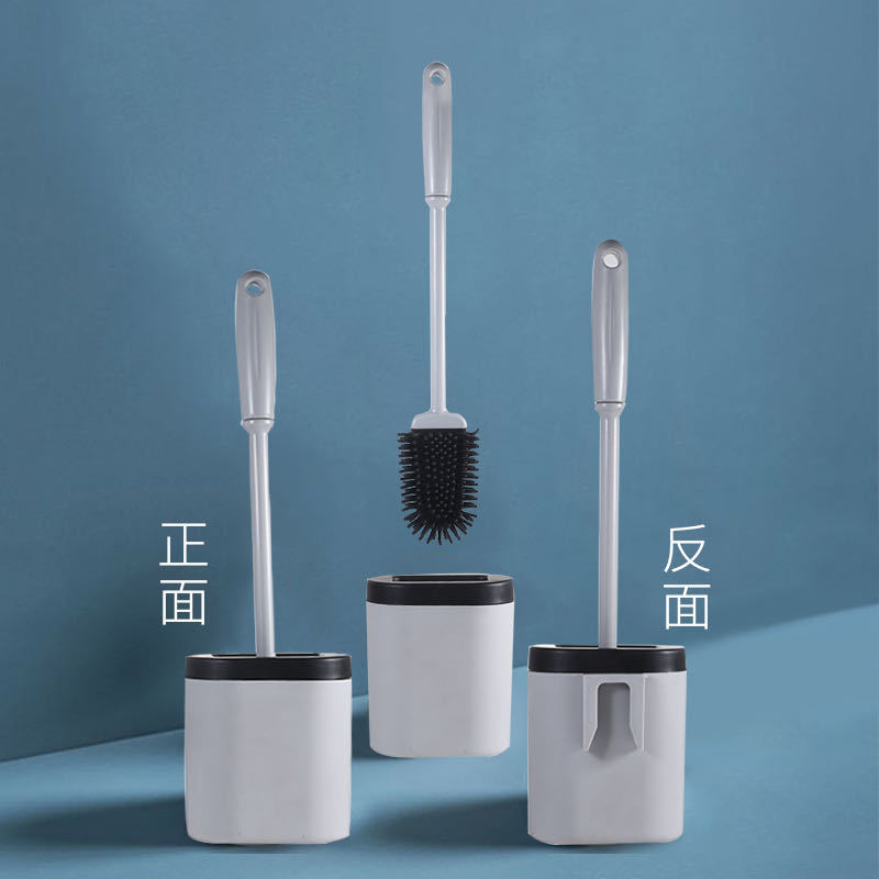 Factory in Stock Silicone Toilet Brush Non-Dead Wall-Mounted Toilet Brush New Creative Toilet Brush