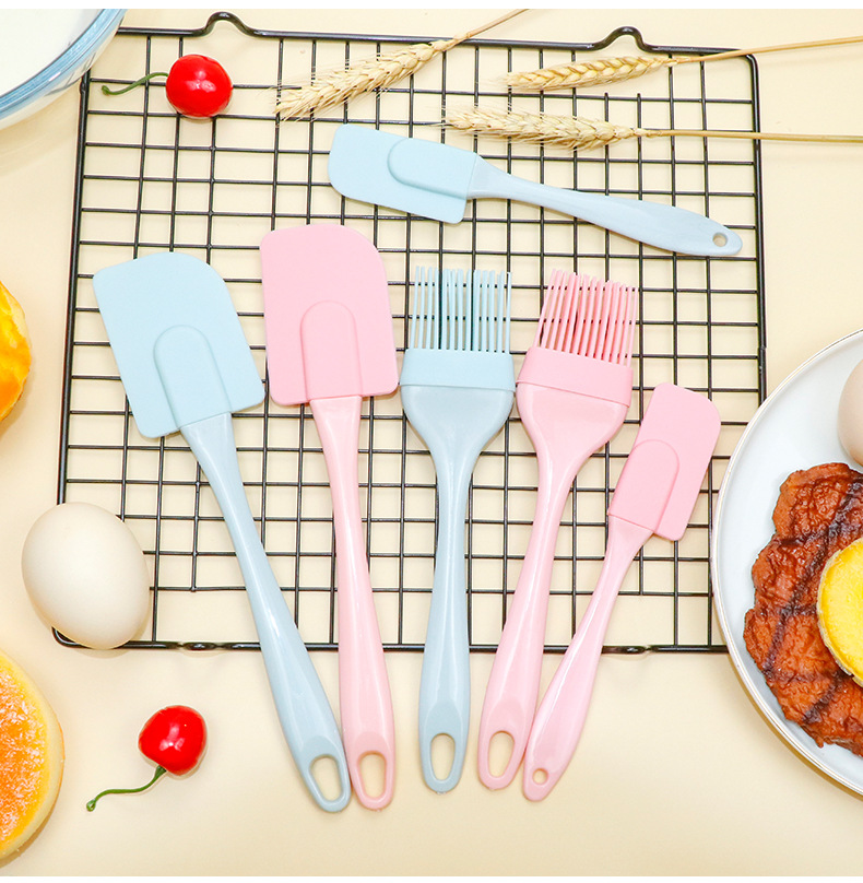 Manufacturers Supply Silicone Scraper Oil Brush 3-Piece Cake Scraper Cream Scraper Sauce Brush Baking Tool Set Manufacturers Supply Silicone Scraper Oil Brush 3-Piece Cake Scraper Cream Scraper Sauce Brush Baking Tool Set