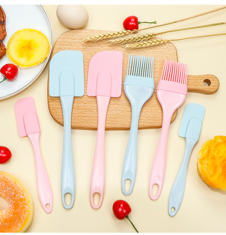 Manufacturers Supply Silicone Scraper Oil Brush 3-Piece Cake Scraper Cream Scraper Sauce Brush Baking Tool Set Manufacturers Supply Silicone Scraper Oil Brush 3-Piece Cake Scraper Cream Scraper Sauce Brush Baking Tool Set