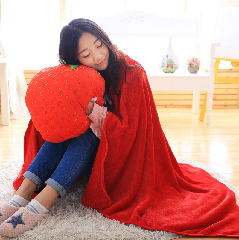 Fruit pillow is cartoon summer cool by air conditioning by car cushion dual-use pillow quilt manufacturers direct sales