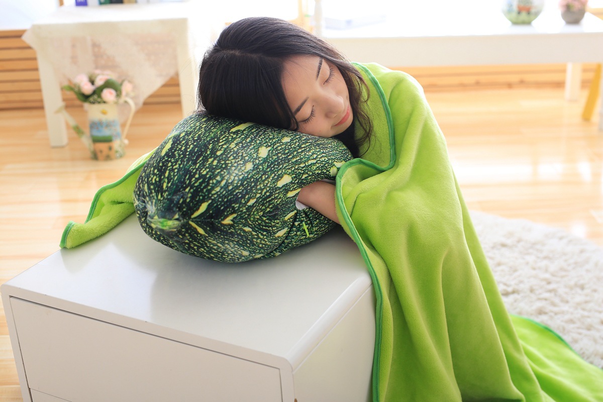 Fruit pillow is cartoon summer cool by air conditioning by car cushion dual-use pillow quilt manufacturers direct sales