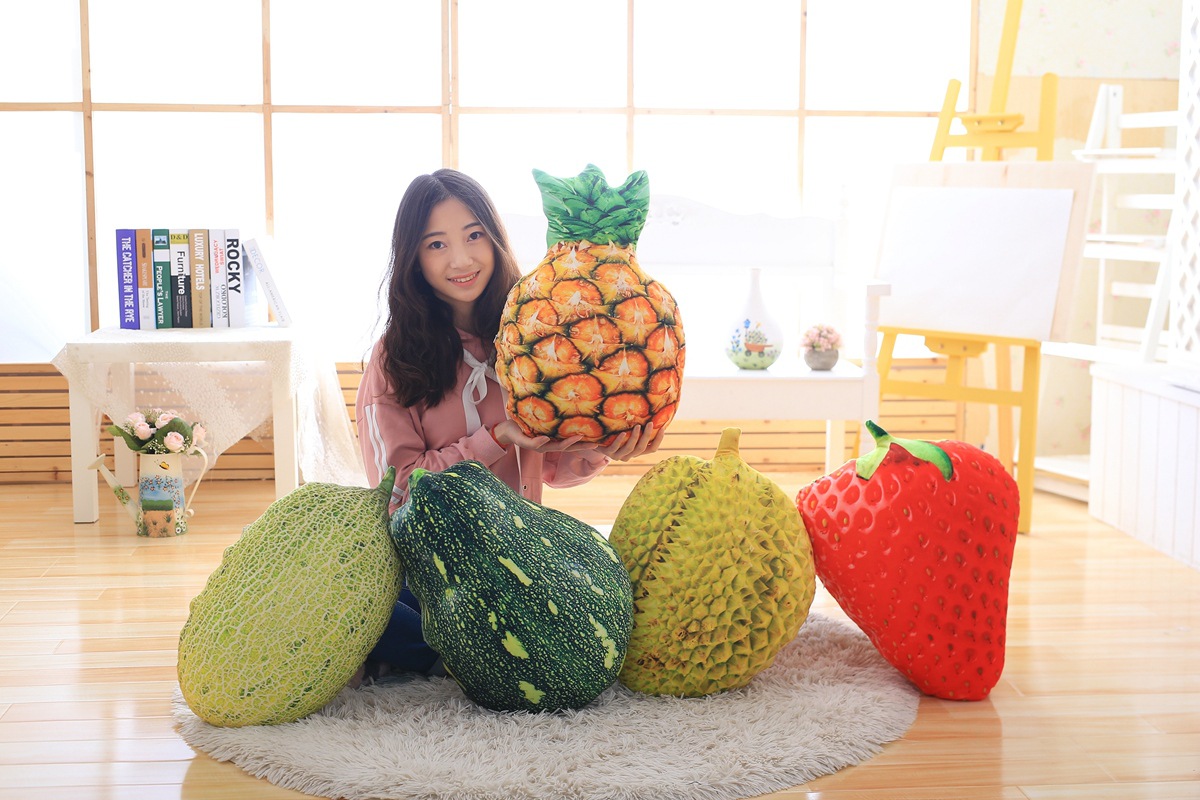 Fruit pillow is cartoon summer cool by air conditioning by car cushion dual-use pillow quilt manufacturers direct sales