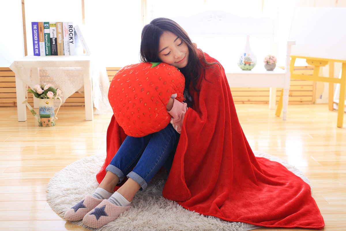 Fruit pillow is cartoon summer cool by air conditioning by car cushion dual-use pillow quilt manufacturers direct sales