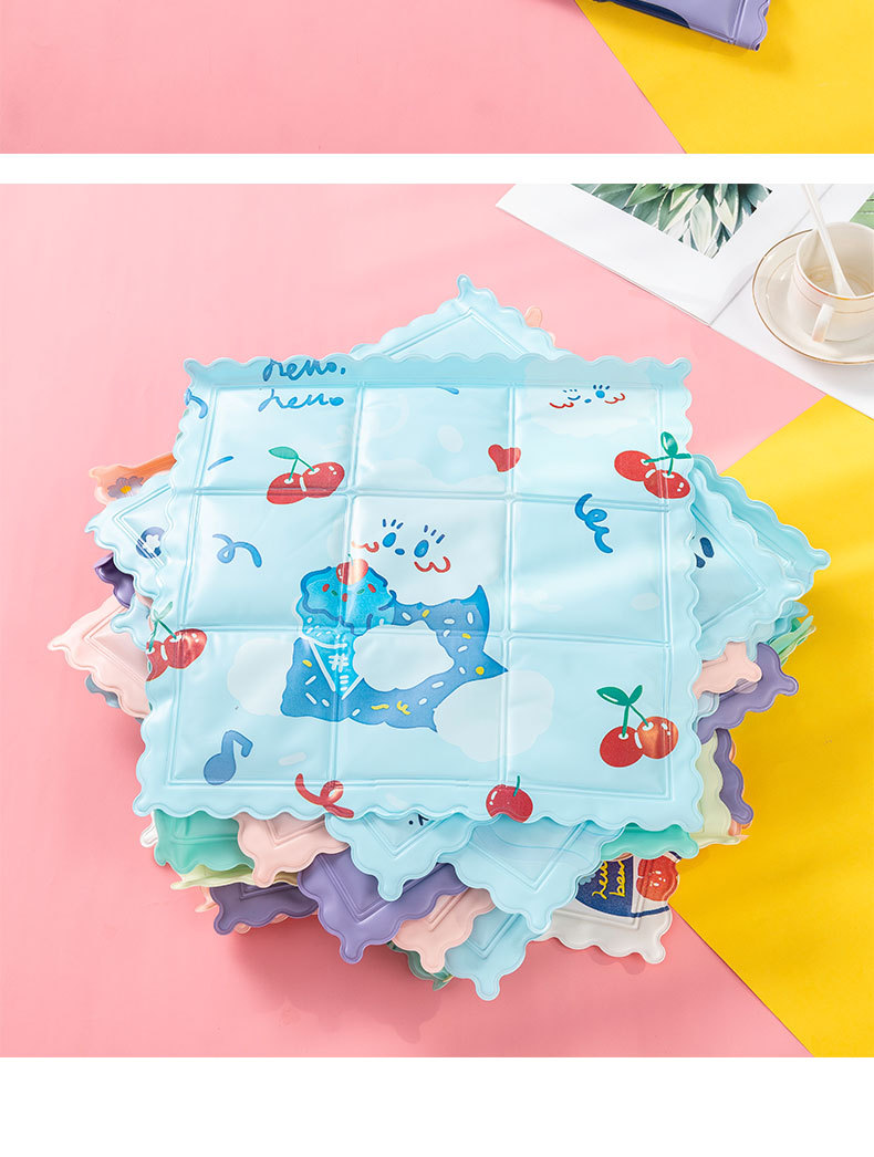 Red Ice Cushions Seat Cushions Summer Student Dormitory Cooling Cold Water Cushion Car Cool Chair Cushion Pet Pad