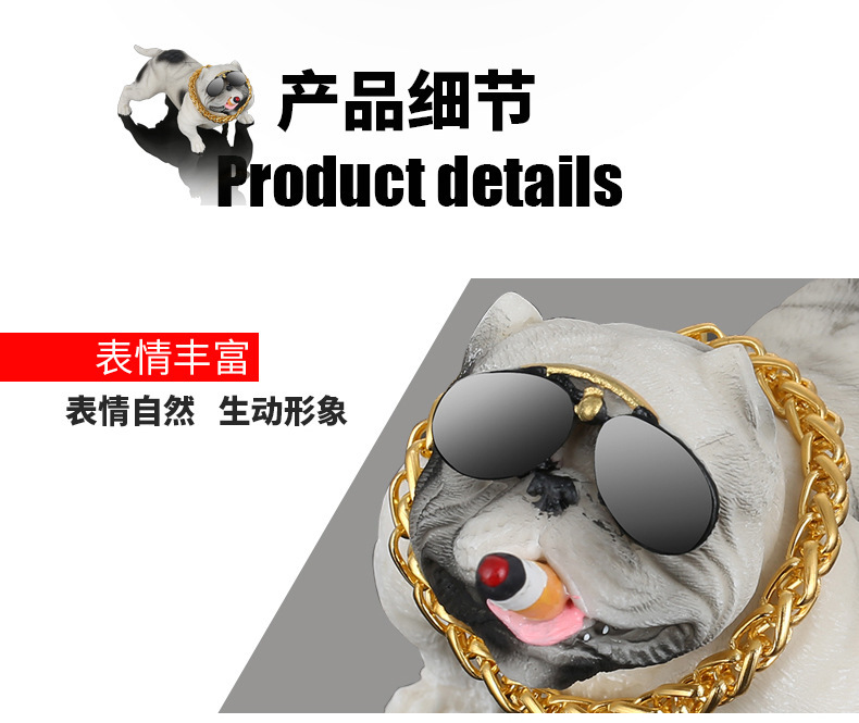 Cool Trendy Unique High-End Social Dog Car Decoration Muscle Dog Car Interior Decoration Ornament Car Creativity Cool Trendy Unique High-End Social Dog Car Decoration Muscle Dog Car Interior Decoration Ornament Car Creativity