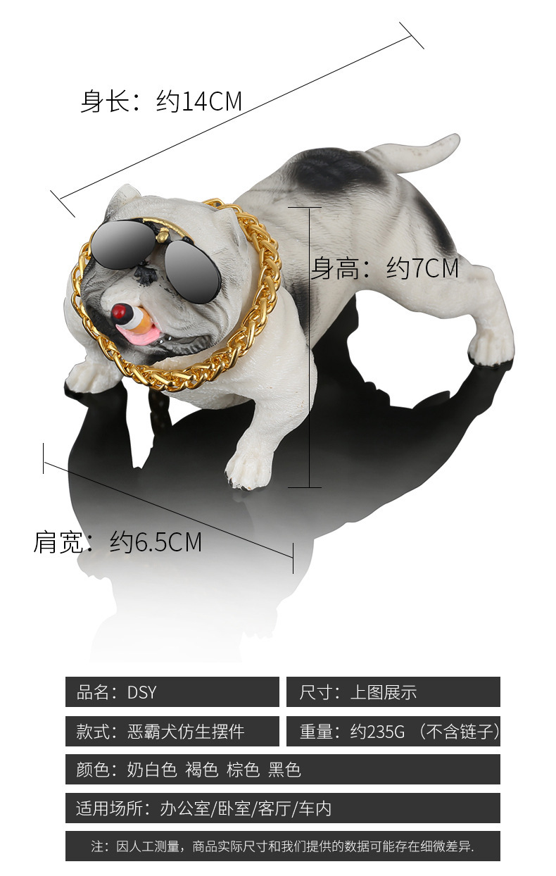 Cool Trendy Unique High-End Social Dog Car Decoration Muscle Dog Car Interior Decoration Ornament Car Creativity Cool Trendy Unique High-End Social Dog Car Decoration Muscle Dog Car Interior Decoration Ornament Car Creativity