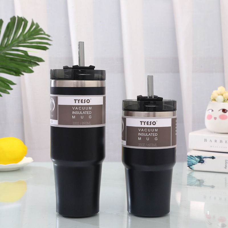 Korean Style Cool Trendy 12# Coffee Cup Large Ice Cup Car Cup Male and Female Student Couple Insulation Vacuum Cup