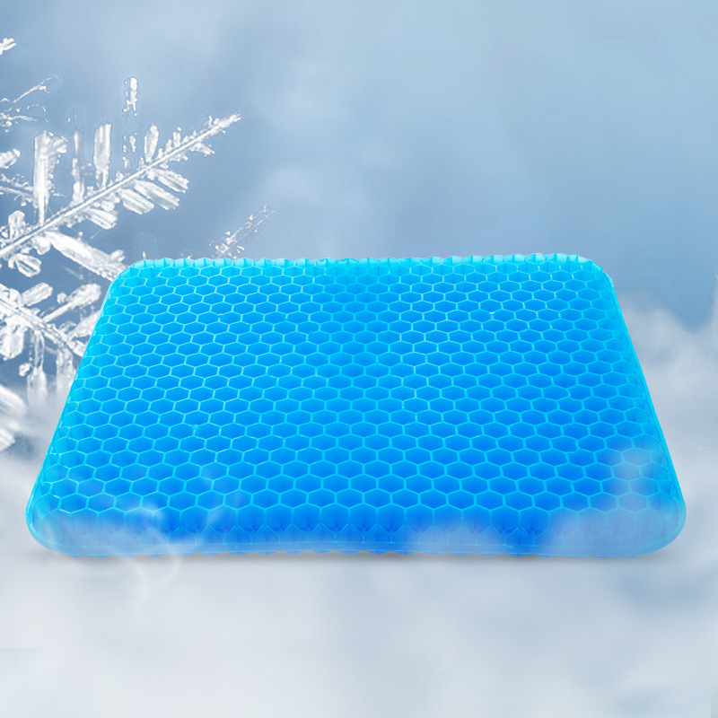 Factory Wholesale Four Seasons Gel Honeycomb Full Transparent Egg Car And Office Seat Cushion Cool Breathable Soft Elastic Ice Pad