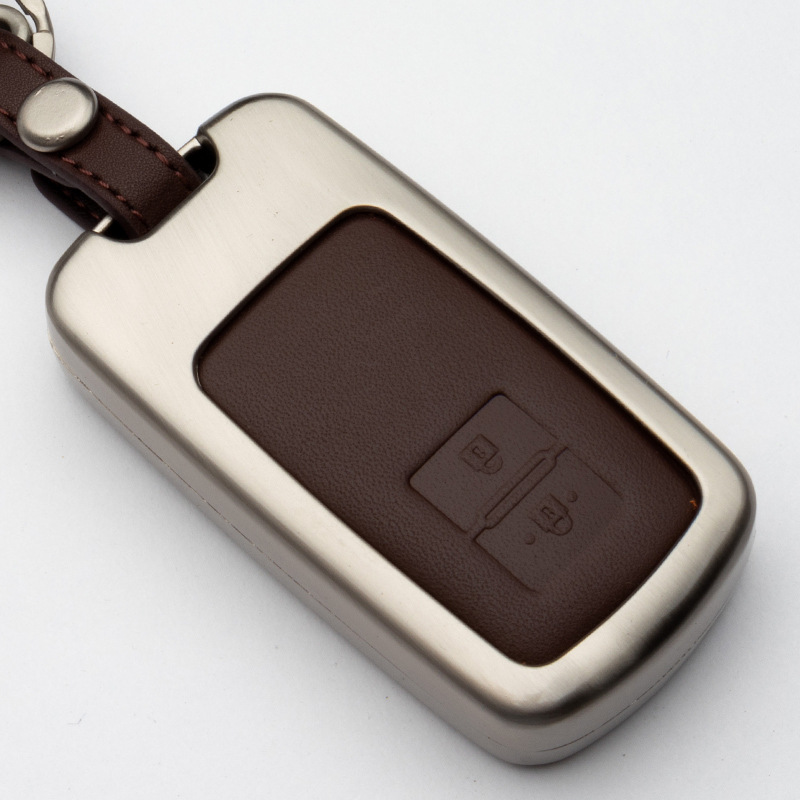 Metal Car Key Protective Shell for Crown Prado Land Cool Road Car Remote Control Key Protective Shell