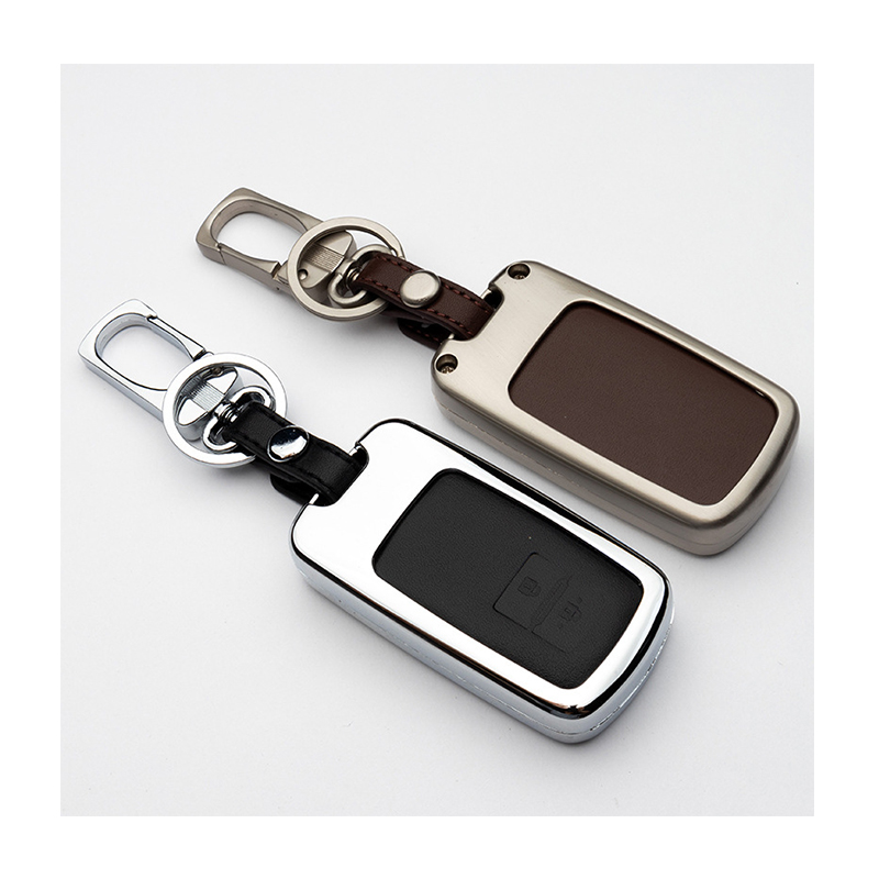 Metal Car Key Protective Shell for Crown Prado Land Cool Road Car Remote Control Key Protective Shell