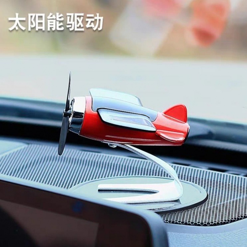 (Free Shipping for One Piece) Solar Aircraft Cool Men&#039;s Car Decoration Central Control Table Goods Decoration Perfume