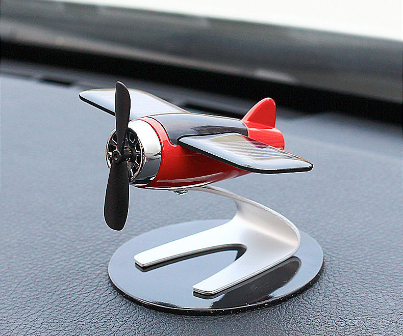 (Free Shipping for One Piece) Solar Aircraft Cool Men's Car Decoration Central Control Table Goods Decoration Perfume
