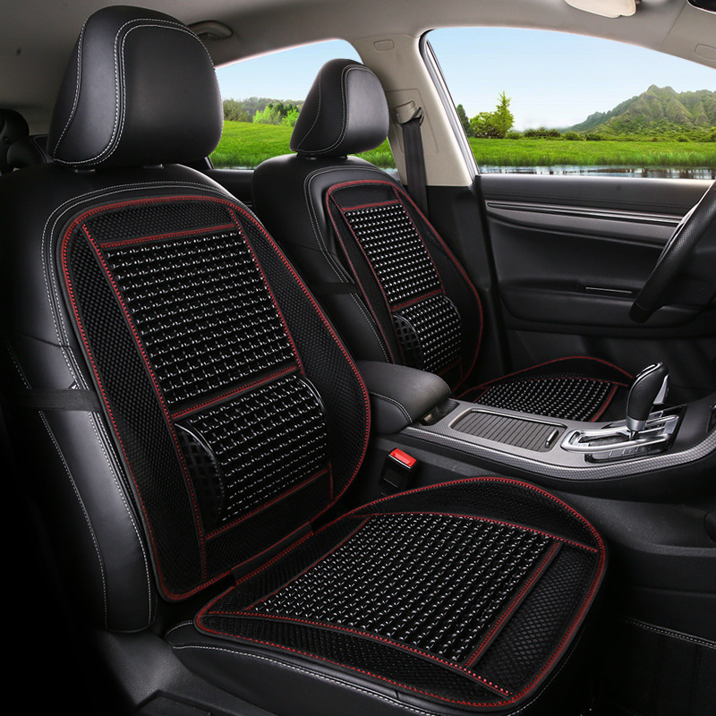 Car Seat Cushion Imitation Wooden Beads Bamboo Sheet Breathable Cool Cushion One-Piece Cushion Seat Cushion