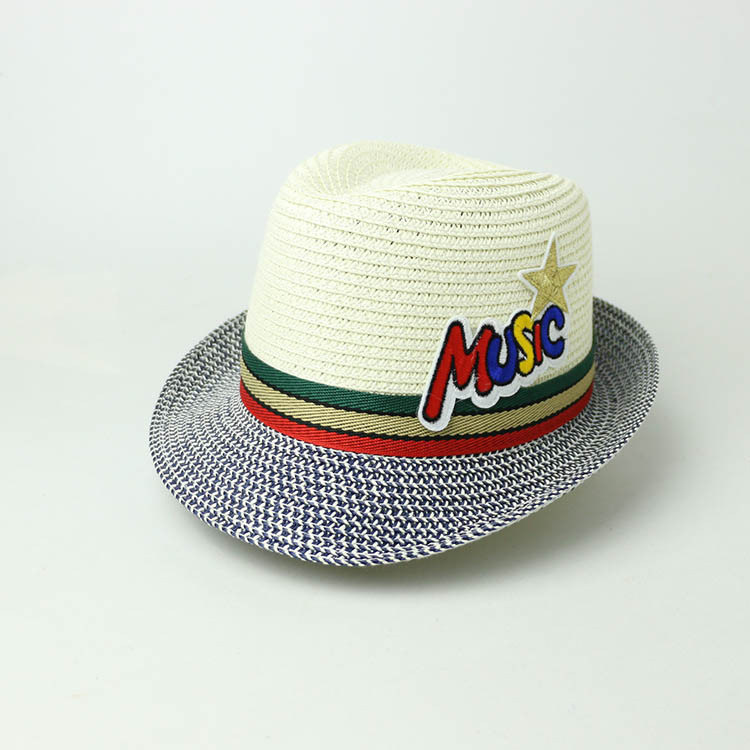 Wholesale summer sun protection hats boys and girls straw hats beach sun shade children hats aqua hats baby hats tide Wholesale summer sun protection hats boys and girls straw hats beach sun shade children hats aqua hats baby hats tide