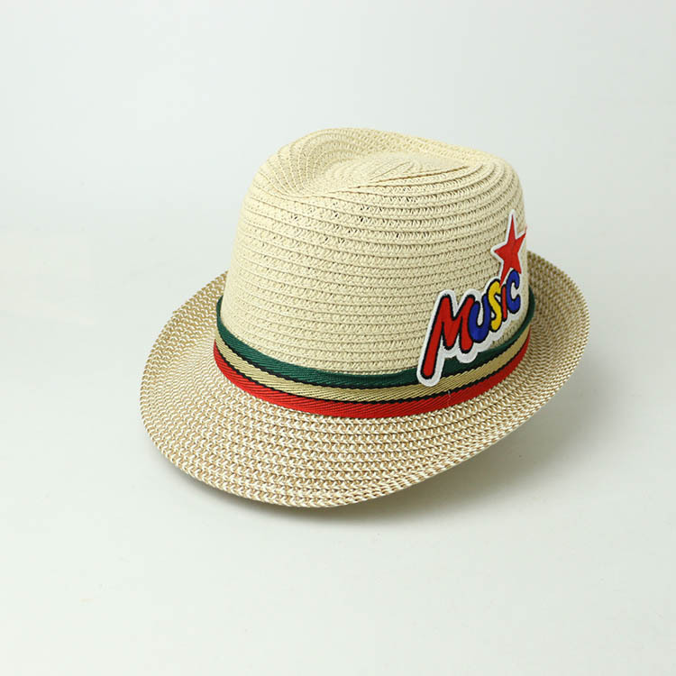 Wholesale summer sun protection hats boys and girls straw hats beach sun shade children hats aqua hats baby hats tide Wholesale summer sun protection hats boys and girls straw hats beach sun shade children hats aqua hats baby hats tide