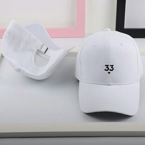 Korean edition cap embroidery 33 letters duck tongue cap summer sun shade leisure cap flat eaves hat lovers cap 100