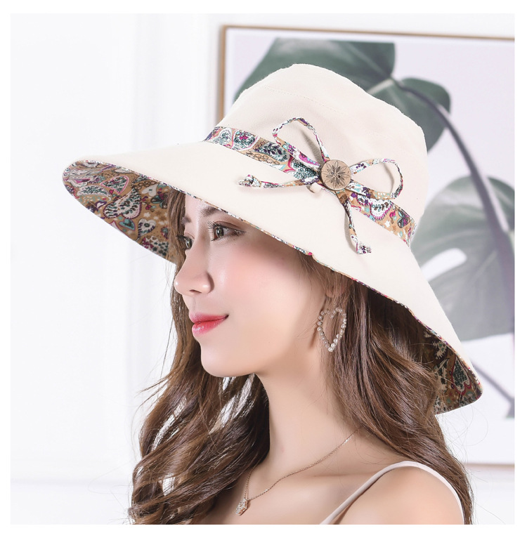 Close sunhat summer travel sun shade hat lady cool hat bowknot can fold summer joker Close sunhat summer travel sun shade hat lady cool hat bowknot can fold summer joker