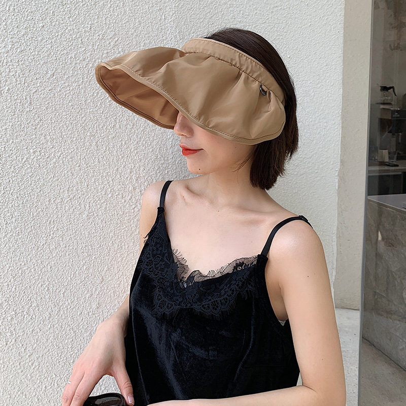Vinyl Shell-like Bonnet Korean Shell Air Top Sun Hat Summer Sun Female Wide Brim Hat Sun Shade Korean Fashion Wholesale