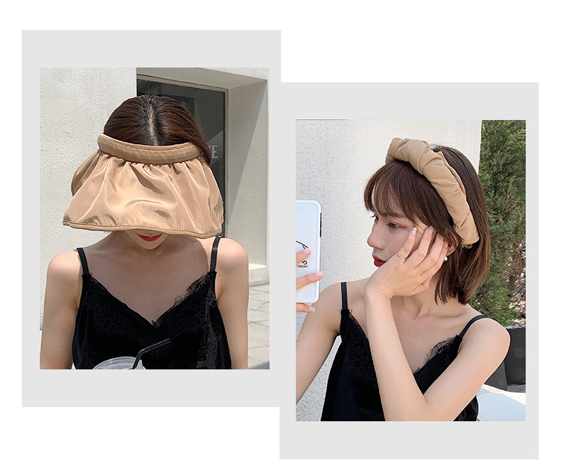 Vinyl Shell-like Bonnet Korean Shell Air Top Sun Hat Summer Sun Female Wide Brim Hat Sun Shade Korean Fashion Wholesale
