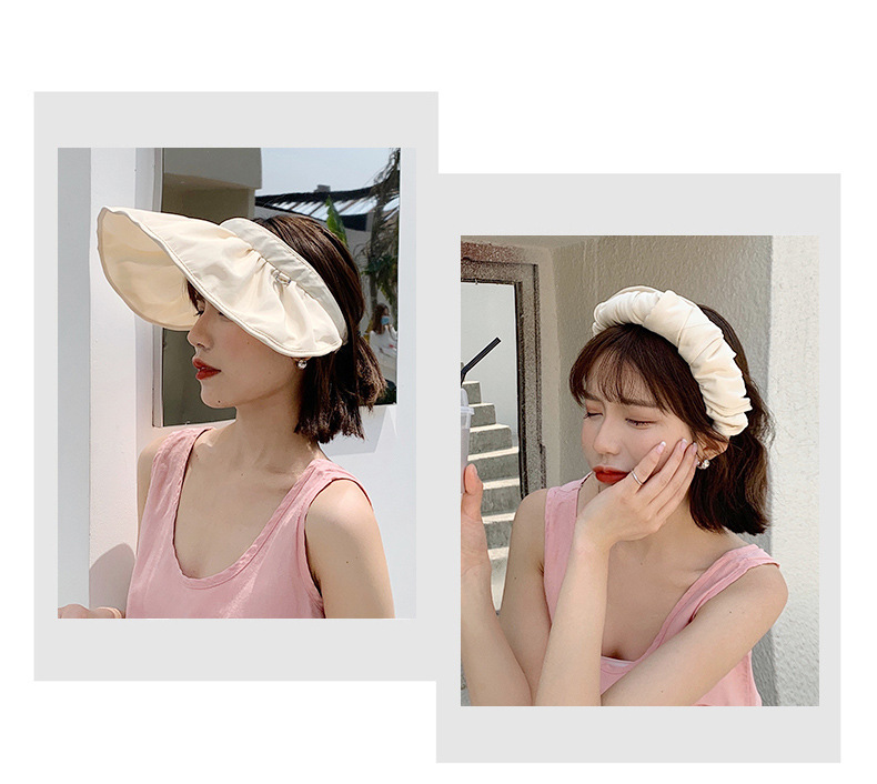 Vinyl Shell-like Bonnet Korean Shell Air Top Sun Hat Summer Sun Female Wide Brim Hat Sun Shade Korean Fashion Wholesale