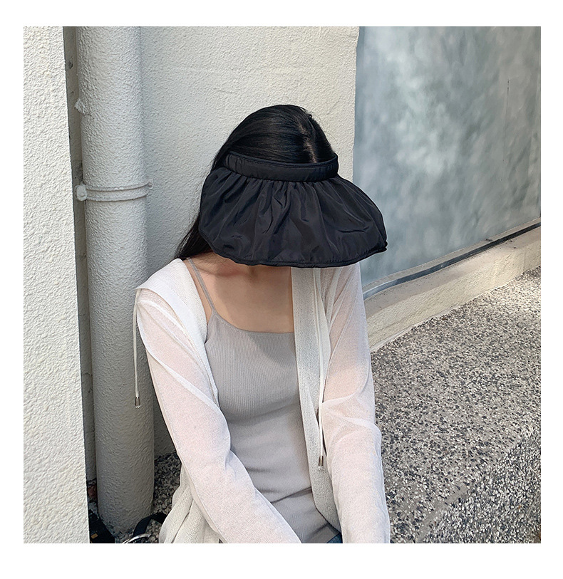 Vinyl Shell-like Bonnet Korean Shell Air Top Sun Hat Summer Sun Female Wide Brim Hat Sun Shade Korean Fashion Wholesale