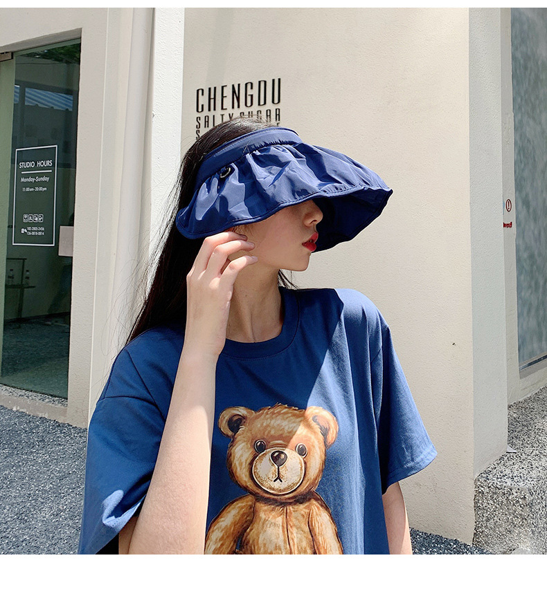 Vinyl Shell-like Bonnet Korean Shell Air Top Sun Hat Summer Sun Female Wide Brim Hat Sun Shade Korean Fashion Wholesale