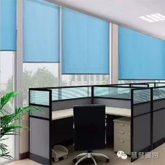 Thickened Sun Shade Thermal Insulation Home Office Shutter Polyester Fabric Customized Curtain Finished Blackout Roller
