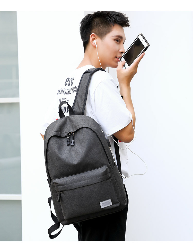 Backpack Men's Oxford Cloth Backpack USB Travel Backpack Large Capacity Student Backpack Support One Piece Dropshipping