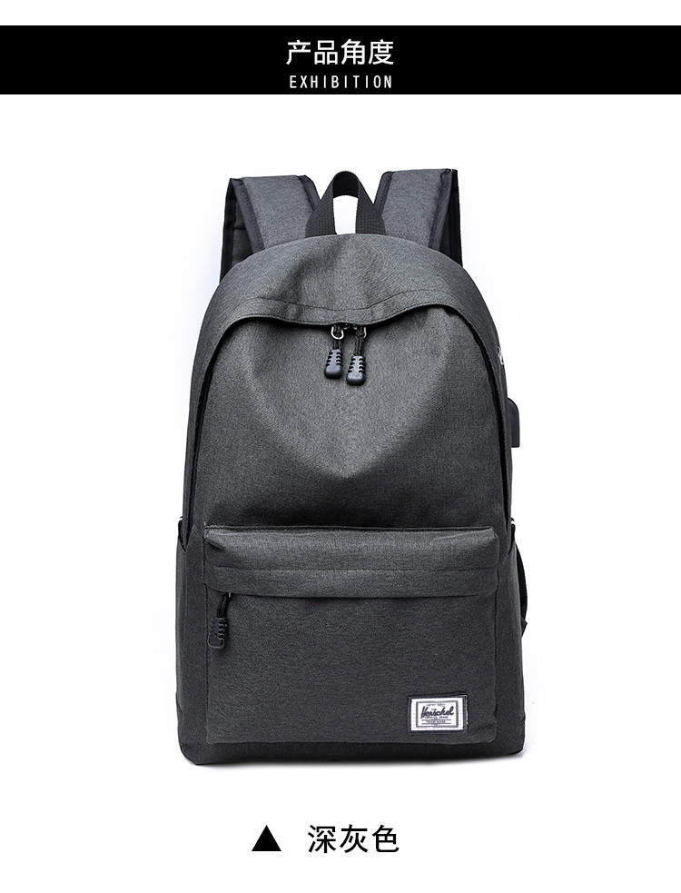 Backpack Men's Oxford Cloth Backpack USB Travel Backpack Large Capacity Student Backpack Support One Piece Dropshipping
